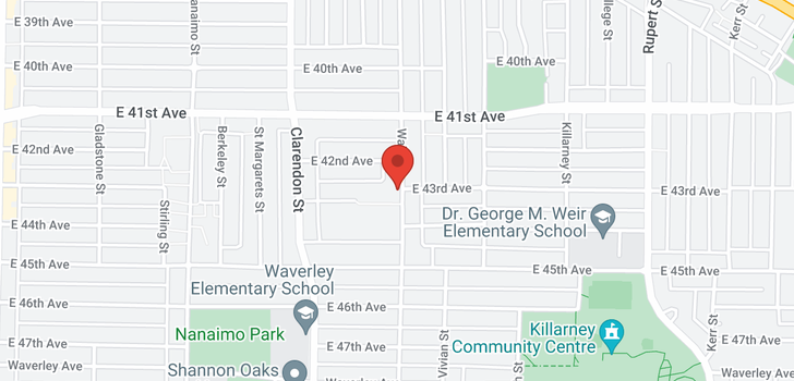 map of 12 5809 WALES STREET